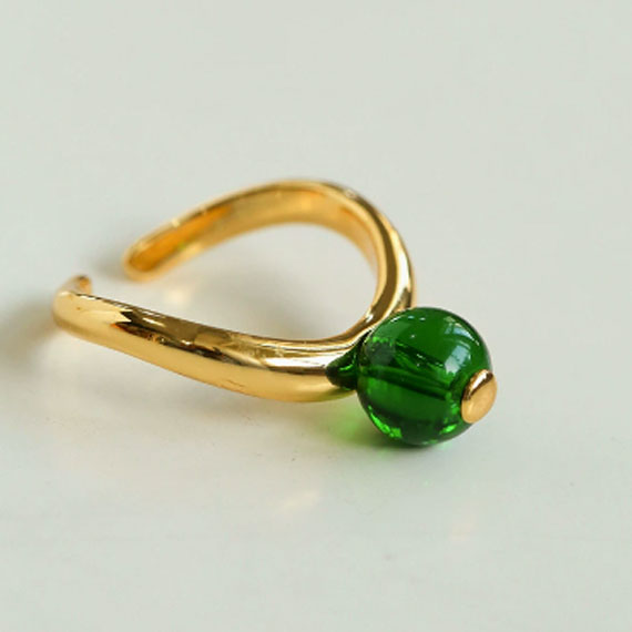 Colorful Glaze Open Adjustable Ring For Women