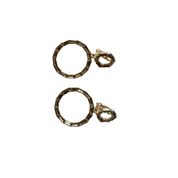 Bamboo Knot Clip-On Earrings, Needle-Free Trendy Style