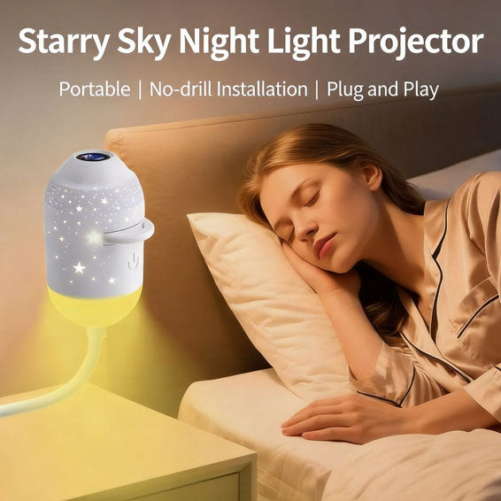 USB Star Projector Night Light, Romantic Galaxy Ambient Lamp for Home, Bedroom & Car Interior