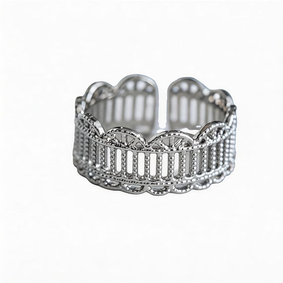 Simple Lace Hollow Diamond Ring For Women