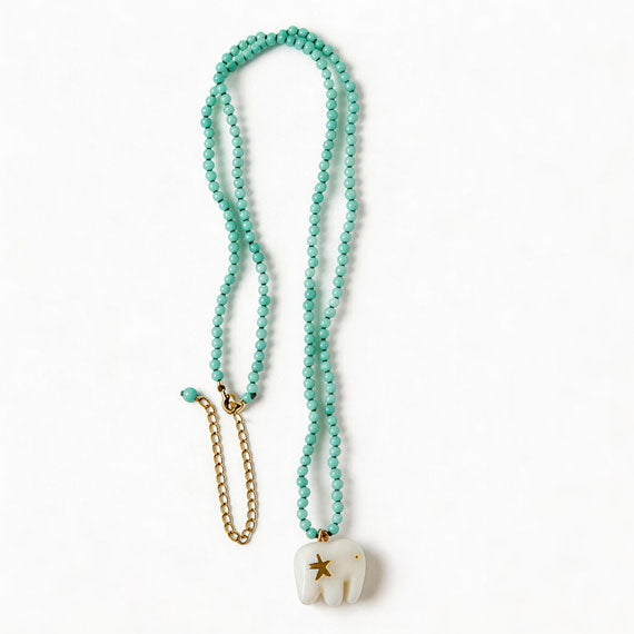 Bohemian Colorful Natural Stone Elephant Necklace for Women