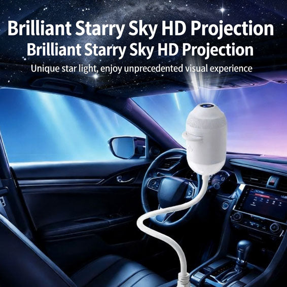 USB Star Projector Night Light, Romantic Galaxy Ambient Lamp for Home, Bedroom & Car Interior