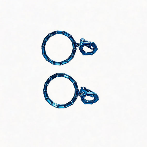 Bamboo Knot Clip-On Earrings, Needle-Free Trendy Style