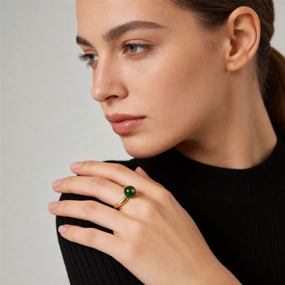 Colorful Glaze Open Adjustable Ring For Women