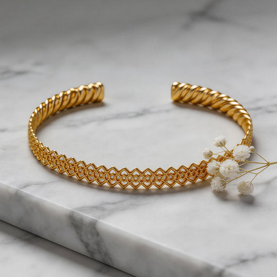 Lace Hollow Stripe Bracelet For Women