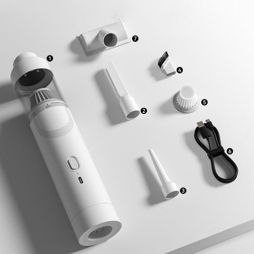 Portable vacuum cleaner vehicle-mounted household multifunctional blowing and inhaling integrated tool