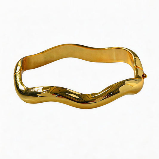 New Wave Pattern Personalized Versatile Stackable Bracelet for Women