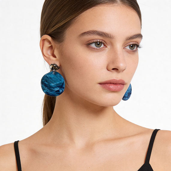Fan-shaped Needle-free Clip-on Trendy Design Earrings